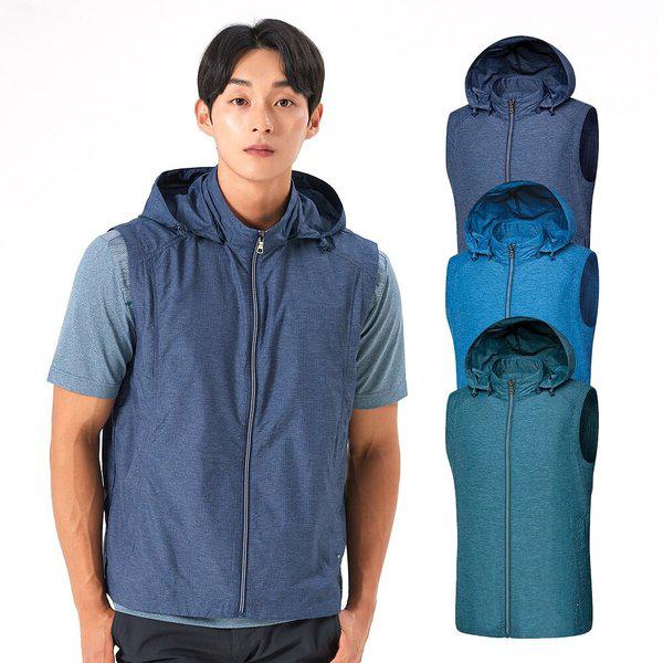 メンズ春パンチングほのかなストライプ登山軽量ベストKSC713TV7M 6,207円