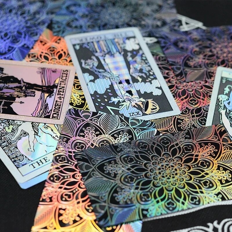 屋外ゲーム用のプラスチック製タロットカードライダー 広いカードとチェス 耐水性 耐摩耗性 ゴールド Laser A