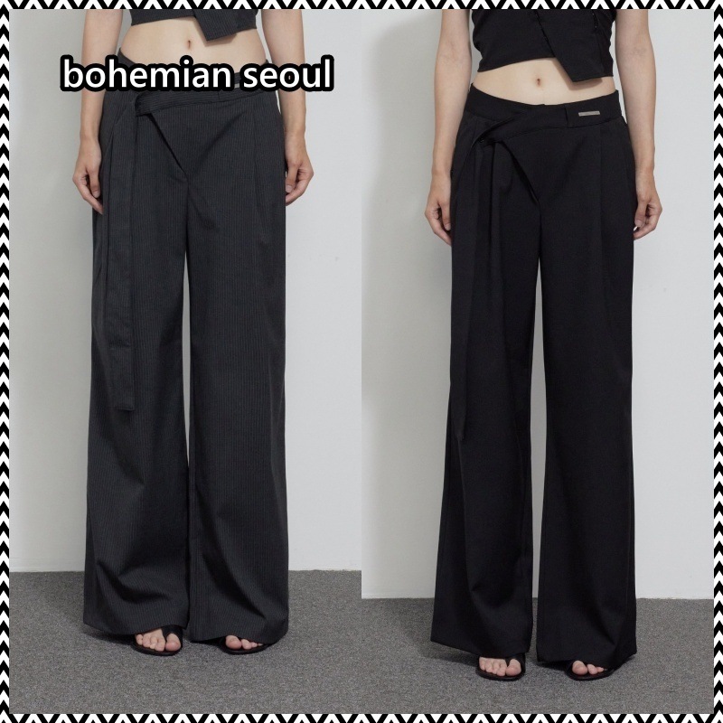 bohemian seoul OVER TIE WIDE PANTS