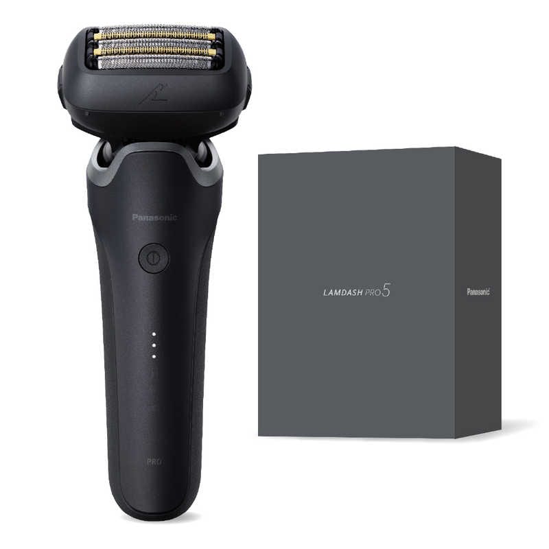 パナソニック　Panasonic　メンズシェーバー ラムダッシュPRO5 ［5枚刃 / AC100V-240V］ マットブラック　ES-L551D-K