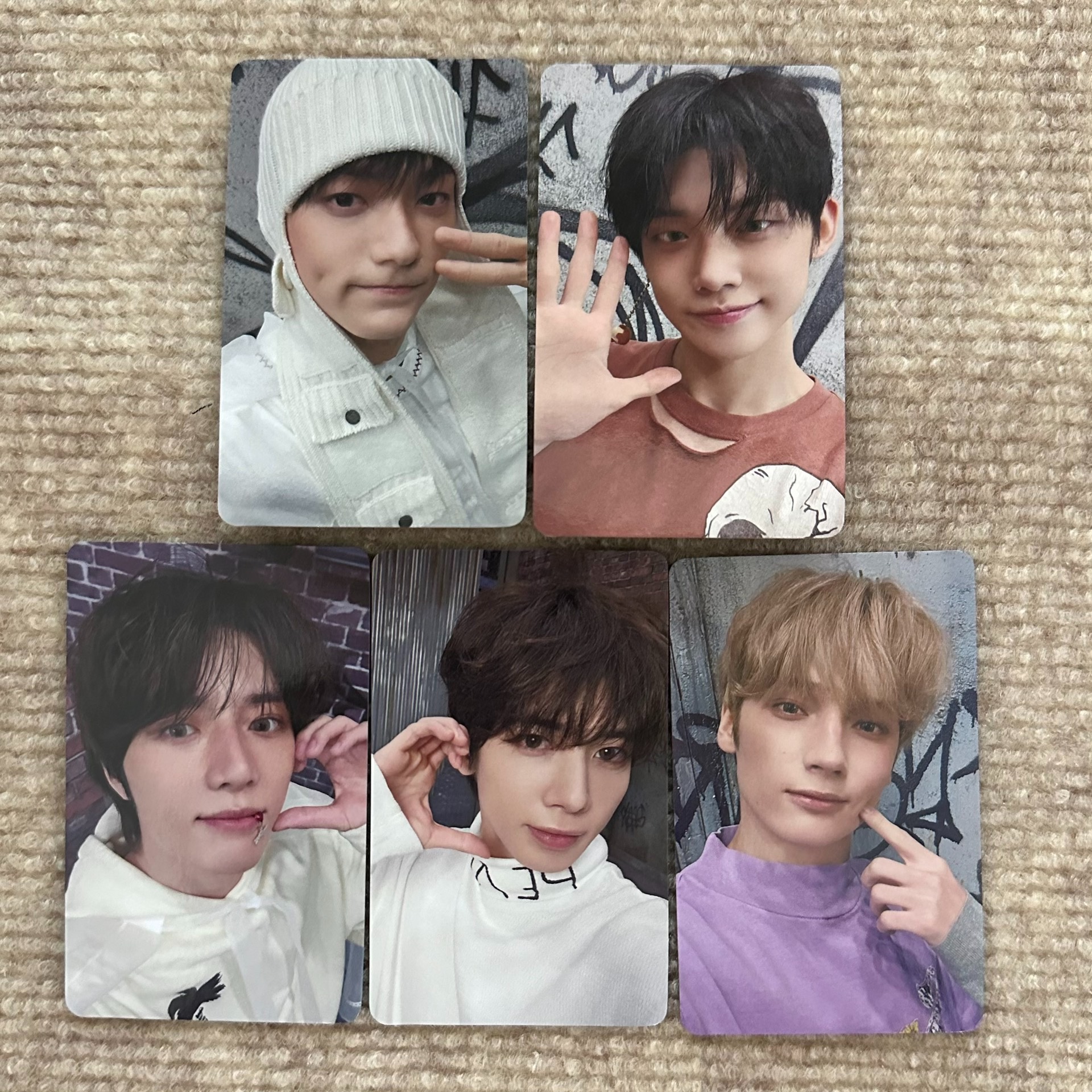 TXT 公式グッズ CHIKAI 环球 幸運トレカ 特典 トレカ 全員含む 5枚セット