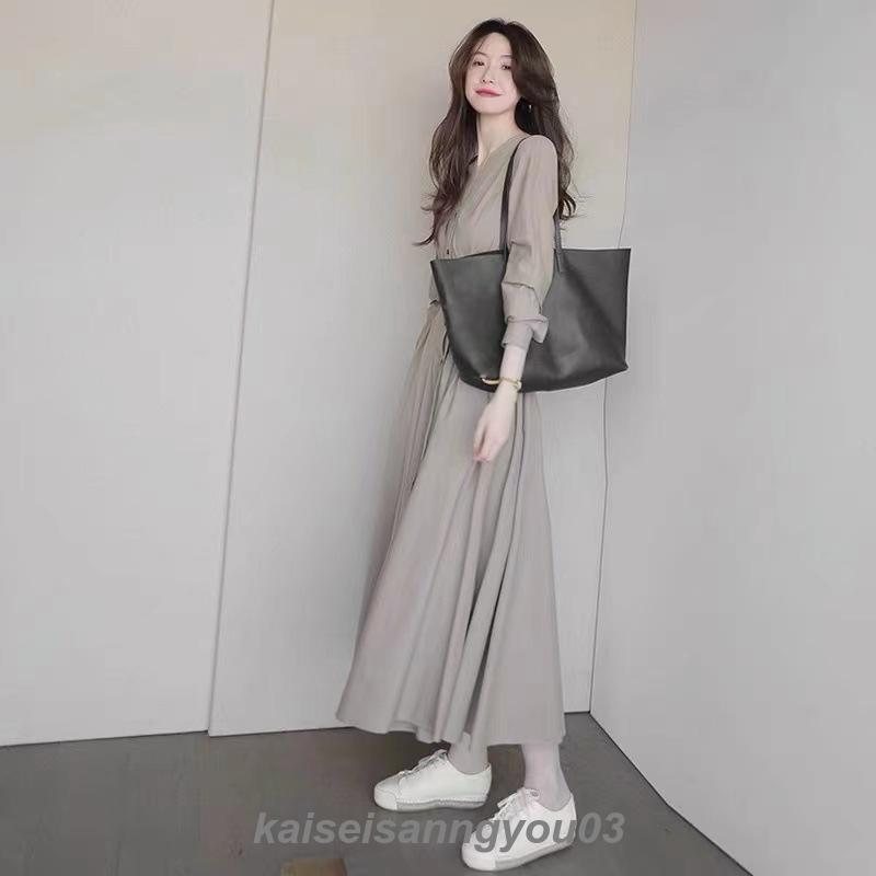 ワンピース 長袖 秋ワンピース40代 春 ロングワンピース きれいめ レディースロングワンピース 大きいサイズ Aライン 秋服