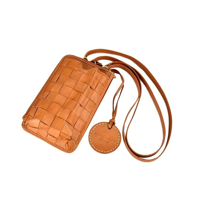 ショルダーバッグ レディース 革 牛革 小さい 軽い 60代 ズッケロ かわいい ブラウン おしゃれ シンプル 財布 スマホ ショルダー ポーチ カウレザー 天然皮革 10代 20代 30代 社会人