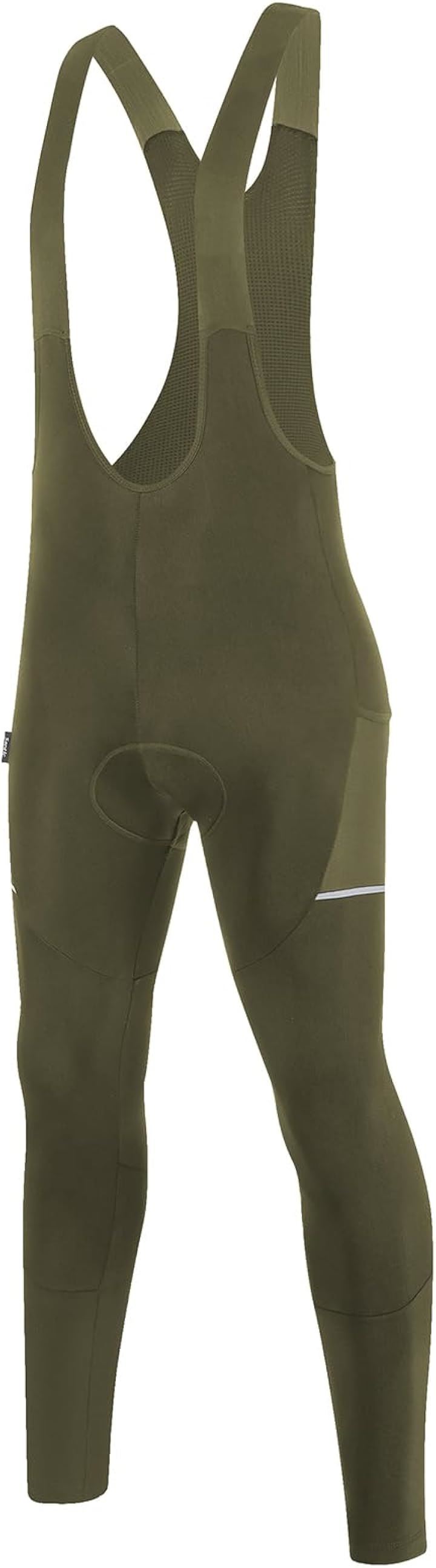 メンズ サイクルビブパンツ ビブタイツ 裏起毛 秋冬 防寒 サイクリング ロードバイク 自転車 サイクルウエア 6~16度対応(ブラウン, XL)