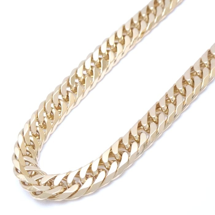 喜平ネックレス K18YG イエローゴールド 6面 ダブル 60cm 50.1g/75966【中古】