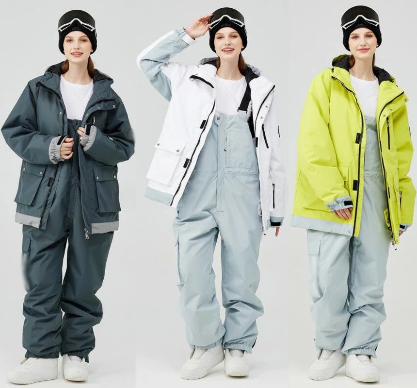 新品セール11色展開 ボードウェア スノボーウェア 可愛い スノボ ウェア 韓国風 男女兼用 スキーウェア 2点セット ジャケット パンツ 防寒 防水 サスペンダー レディース 暖かい メンズスノボウ