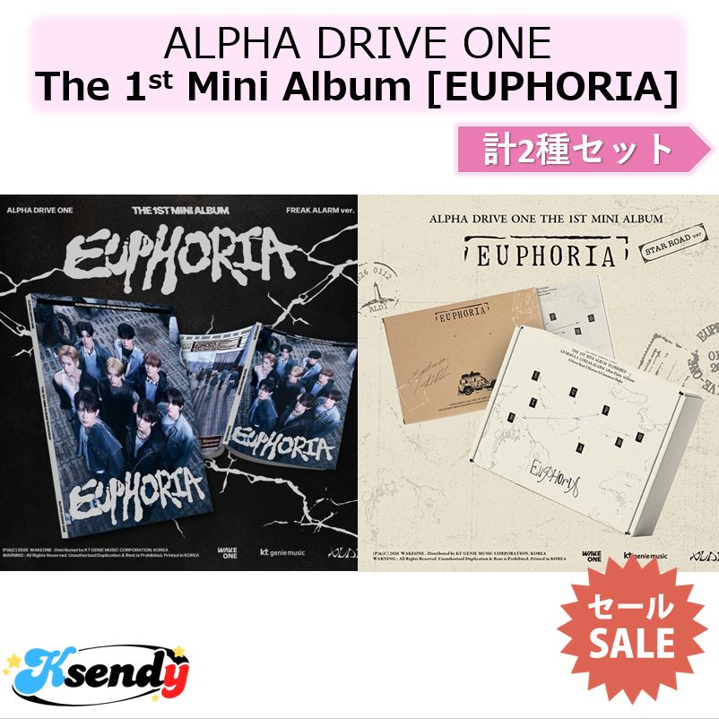 ALPHA DRIVE ONE 計2種セット The 1st Mini Album [EUPHORIA] FREAK ALBUM + STAR ROAD