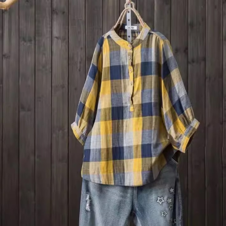 レディース トップス シャツ ブラウス 前開き ミディアム 7分袖 ドルマンスリーブ スタンドカラー ボタン 薄手 かわいい 大人可愛い きれいめ シンプル カジュアル 上品 おしゃれ かっこいい