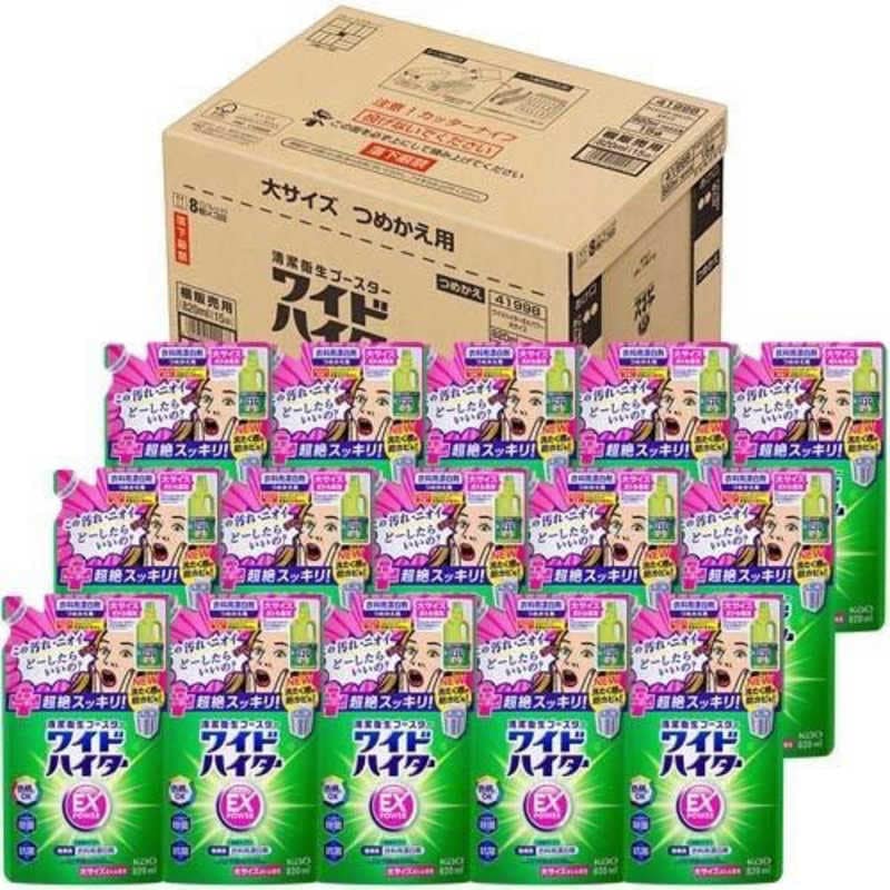 花王　【ケース販売】 ワイドハイターEXパワー 大 つめかえ用 820ml×15個 ワイドハイター