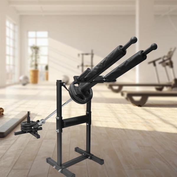 ショルダープレスハンドル ショルダープレス器具 ウエイトリフティング用 腹筋用 5cmバーベル