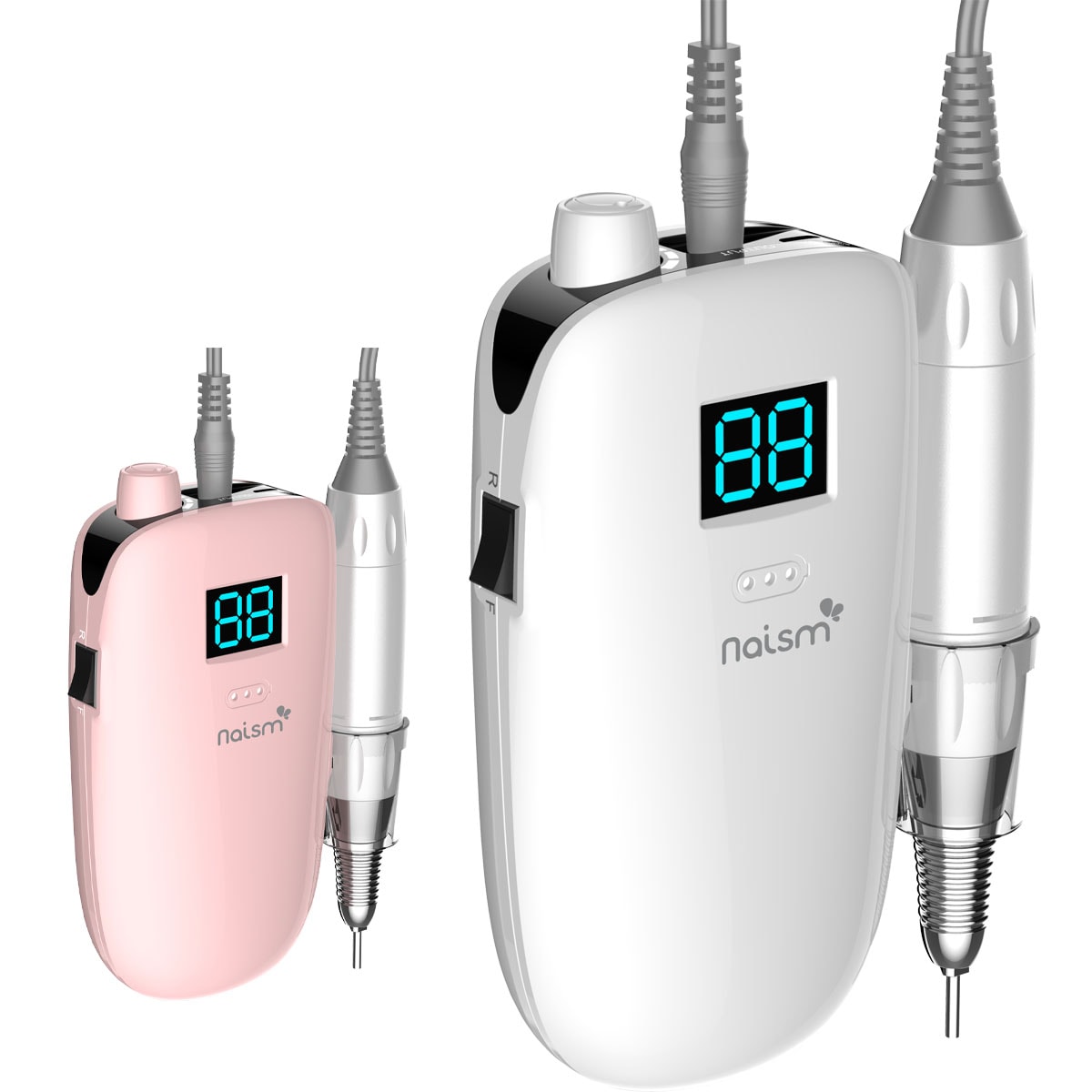 プロ仕様 naism（ネイズム） 携帯用ネイルマシーン ワイヤレス充電タイプ 電動ネイルマシン ネイルドリル 電動ネイルファイル ネイルマシーン ハードジェルネイル オフ ジェルネイル セルフネイル