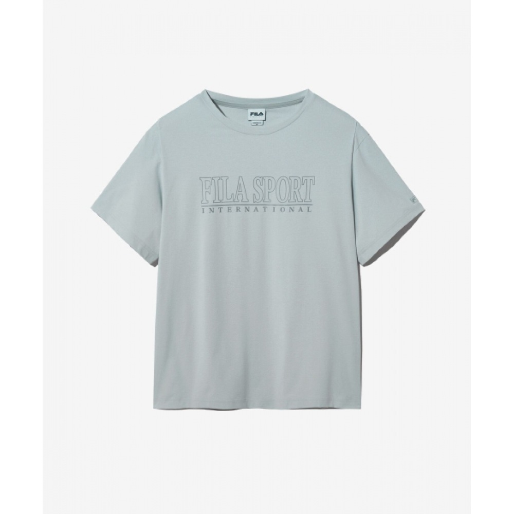 FILA クールフィーリングインターナショナルレタリングショートスリーブ T シャツ (FS2RSH2104XLGY)