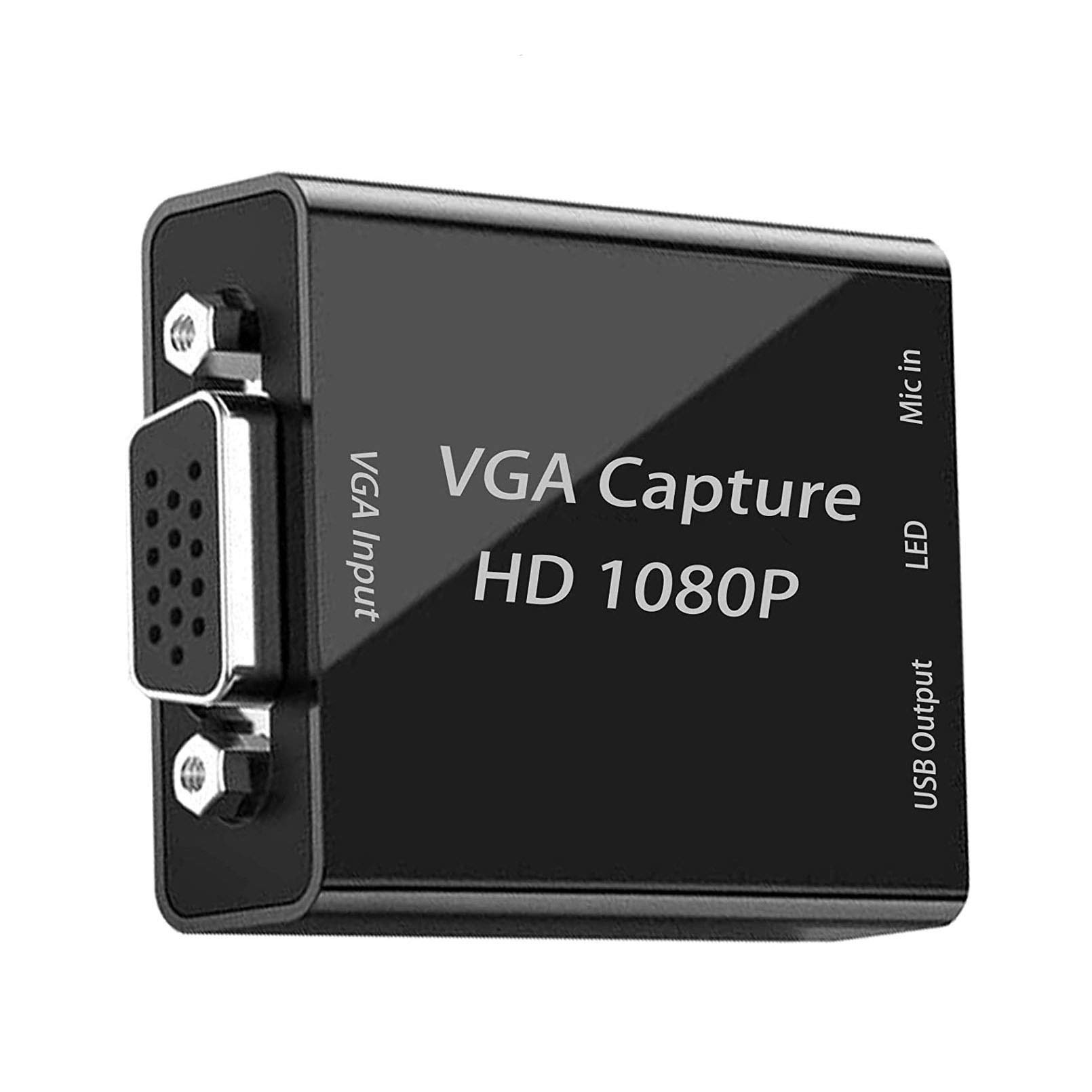 VGA キャプチャーボード 1080p30hz VGA to USB2.0 ビデオキャプチャカード HD 画質 ゲーム実況録画 Windows/Linux/Mac OSX 対応 PC / PS3 /
