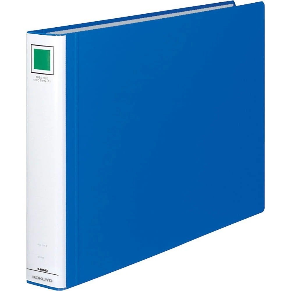 （まとめ買い）チューブファイル エコツインR（両開き） A3 2穴 400枚収容 青 フ-RT643B [x3]