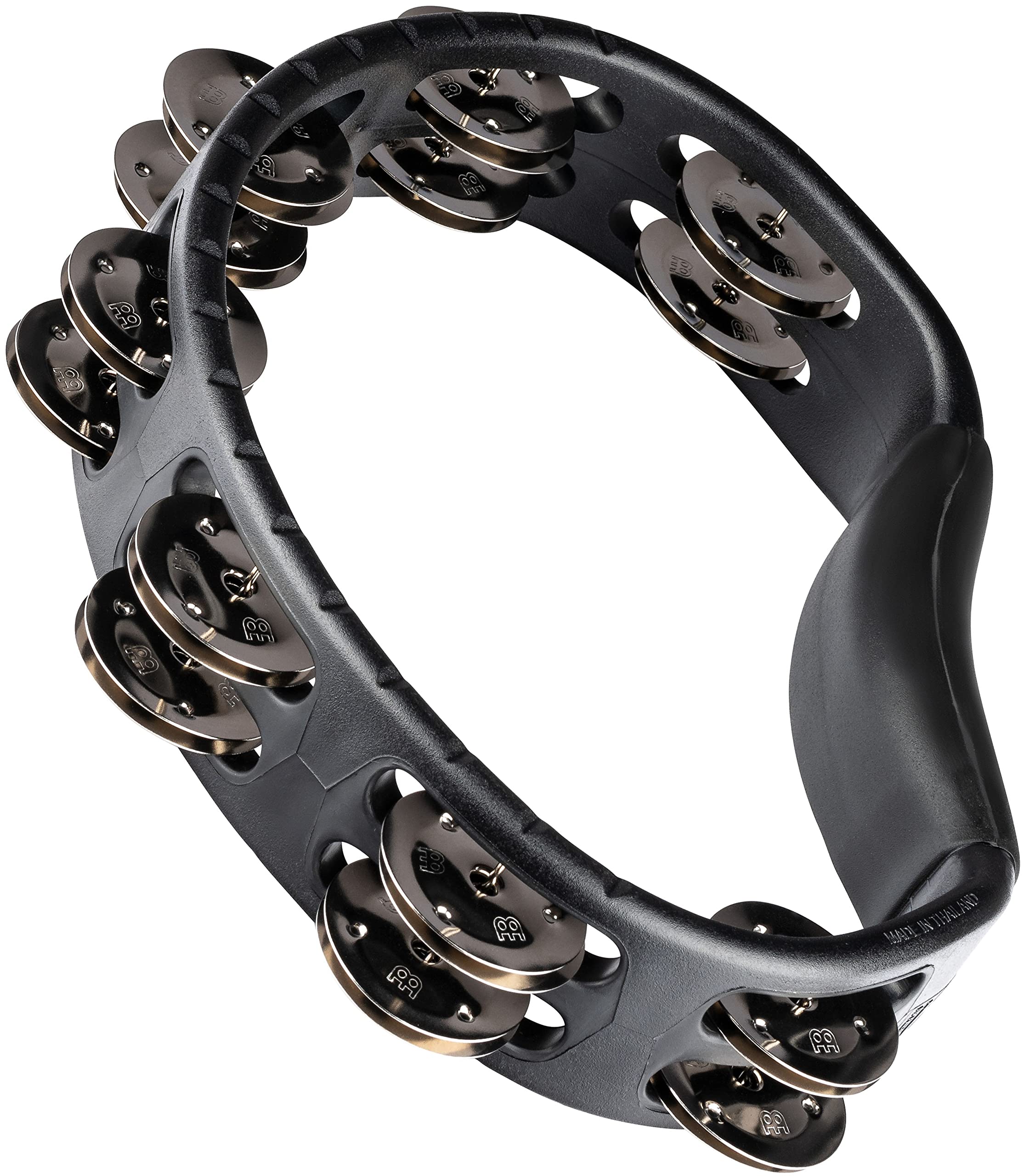 MEINL Percussion マイネル タンバリン Headliner Series Hand Held ABS Tambourine HTMT1BK 【国内正規品】