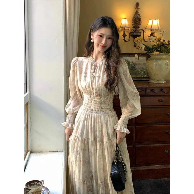 ワンピース レディース ミディ丈 ウエストシェイプ スリムシルエット セミフォーマル デート お出かけ 大人可愛い 透け感 軽やか 大きいサイズ対応