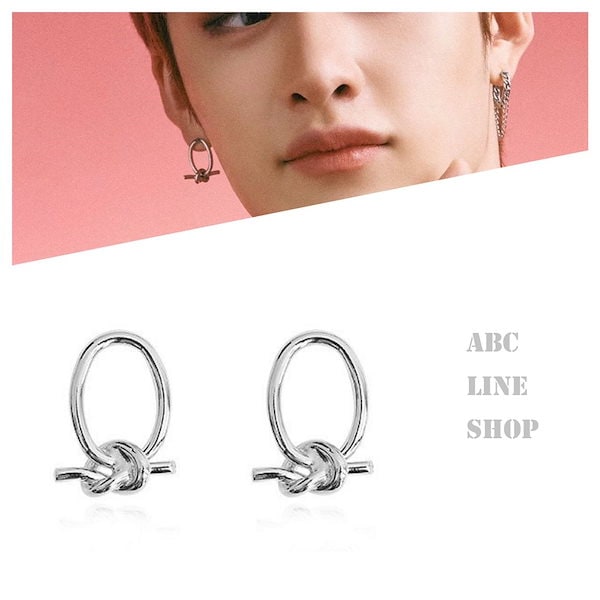 Qoo10] ピアス 結び リング バンチャン ヒョン
