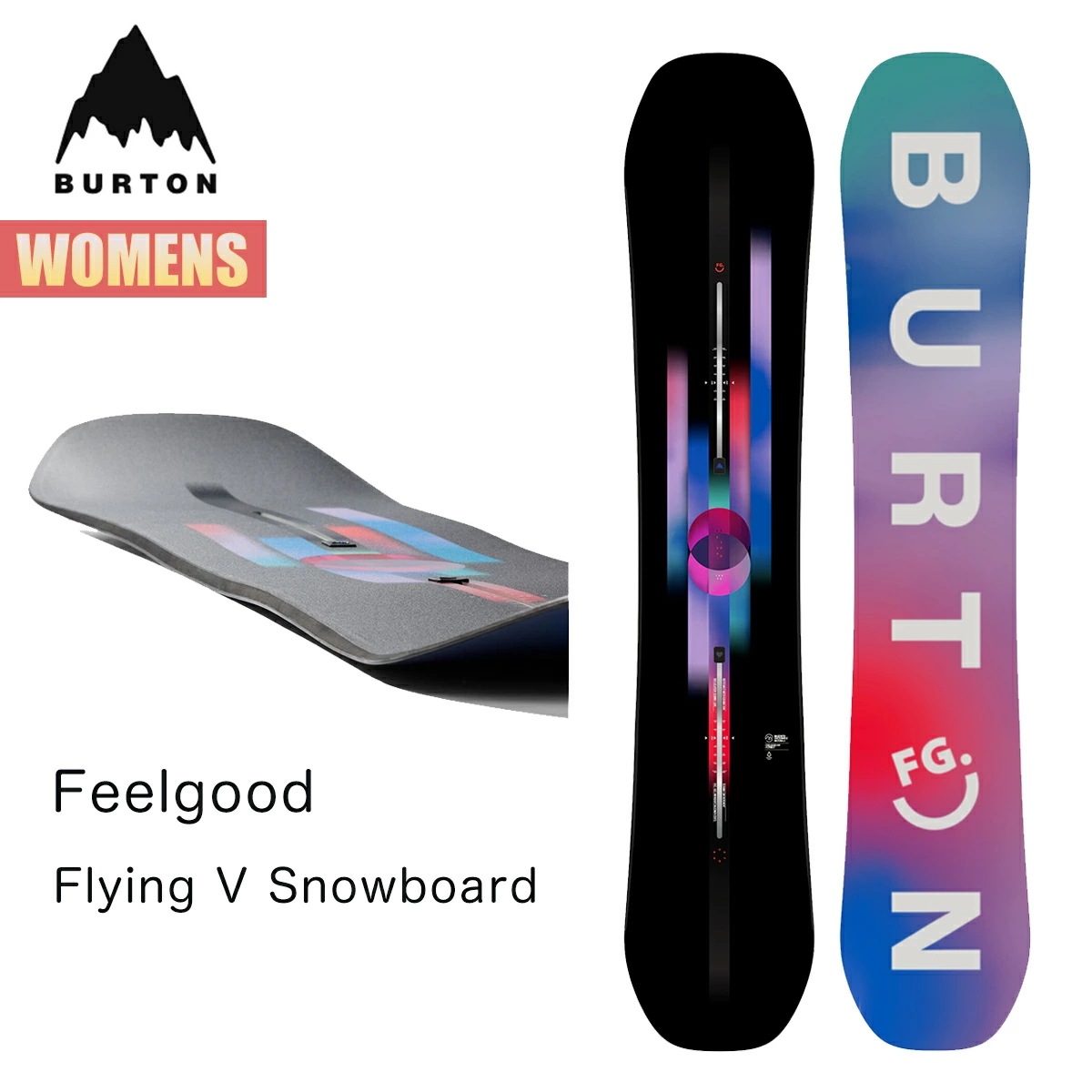 スノーボード 板 レディース 24-25 フィールグッド フライングV W25JP-107091 Womens Feelgood ウィメンズ 142 146 149 オールマウンテン