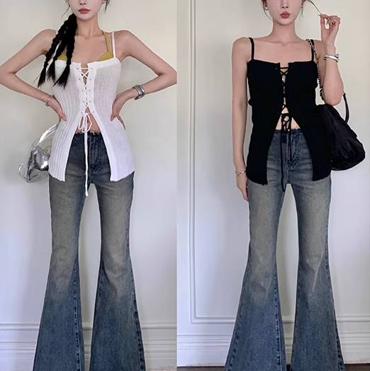 レディース トップス 羽織 前開き 袖なし ノースリーブ キャミソール 襟なし 肌見せ 薄手 かわいい 大人可愛い おしゃれ ガーリー 個性的 クール 存在感 ラブリー キュート 都会的 ボヘミアン