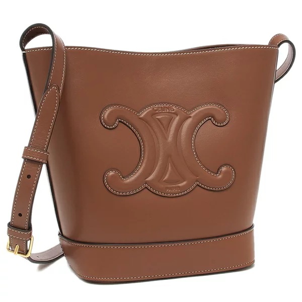ショルダーバッグ スモール バケット キュイルトリオンフ ブラウン レディース 113783DU3 04LU