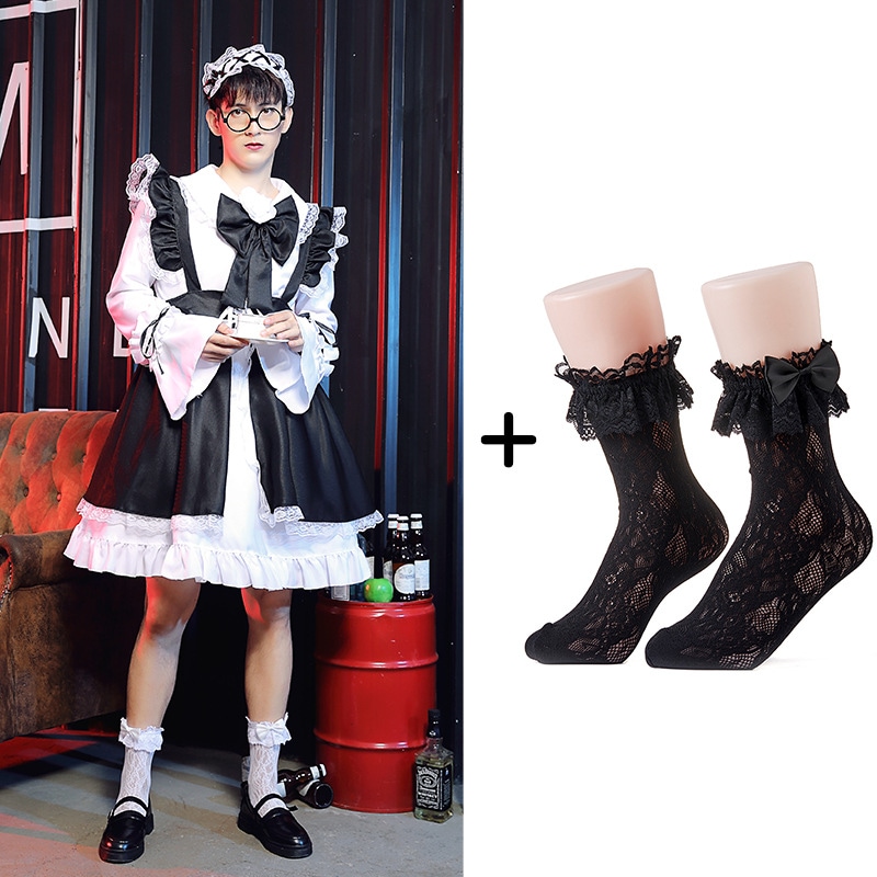 二色和装女装パフォーマンス衣装ロリータメイドメンズレディースドレスメンズコスプレドレス 4,679円