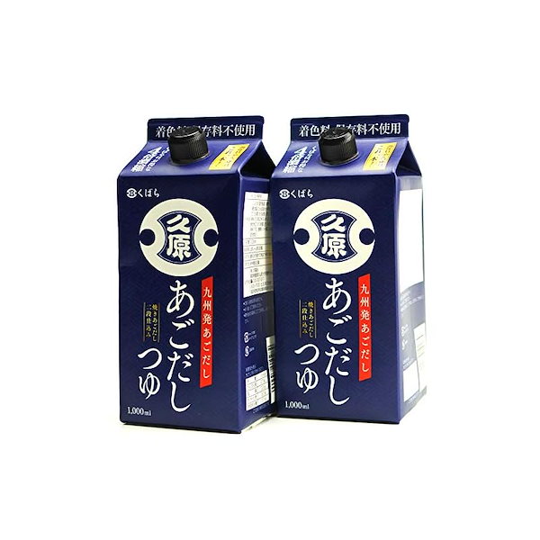 久原醤油 あごだしつゆ 1000ml ×2本 - めんつゆ