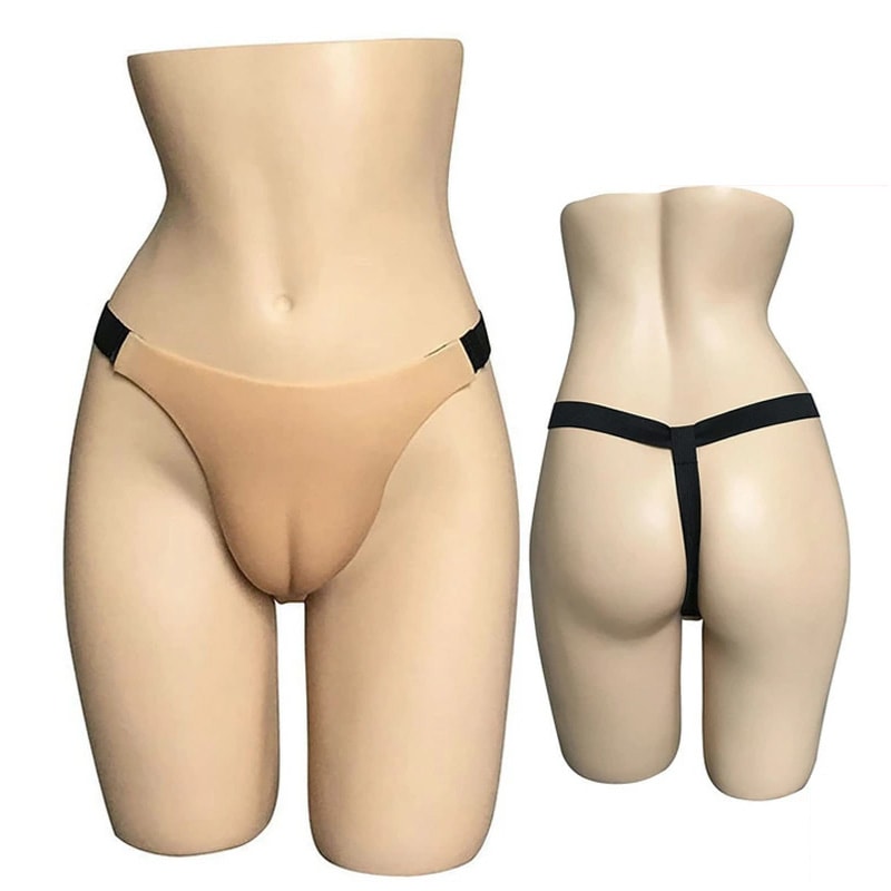 女装用下着 男性用 女装 男の娘 衣装 変装用 パンツ パッド 股間 シリコンパッド コスプレ 下着 収納袋付 (SMLXLXXL）