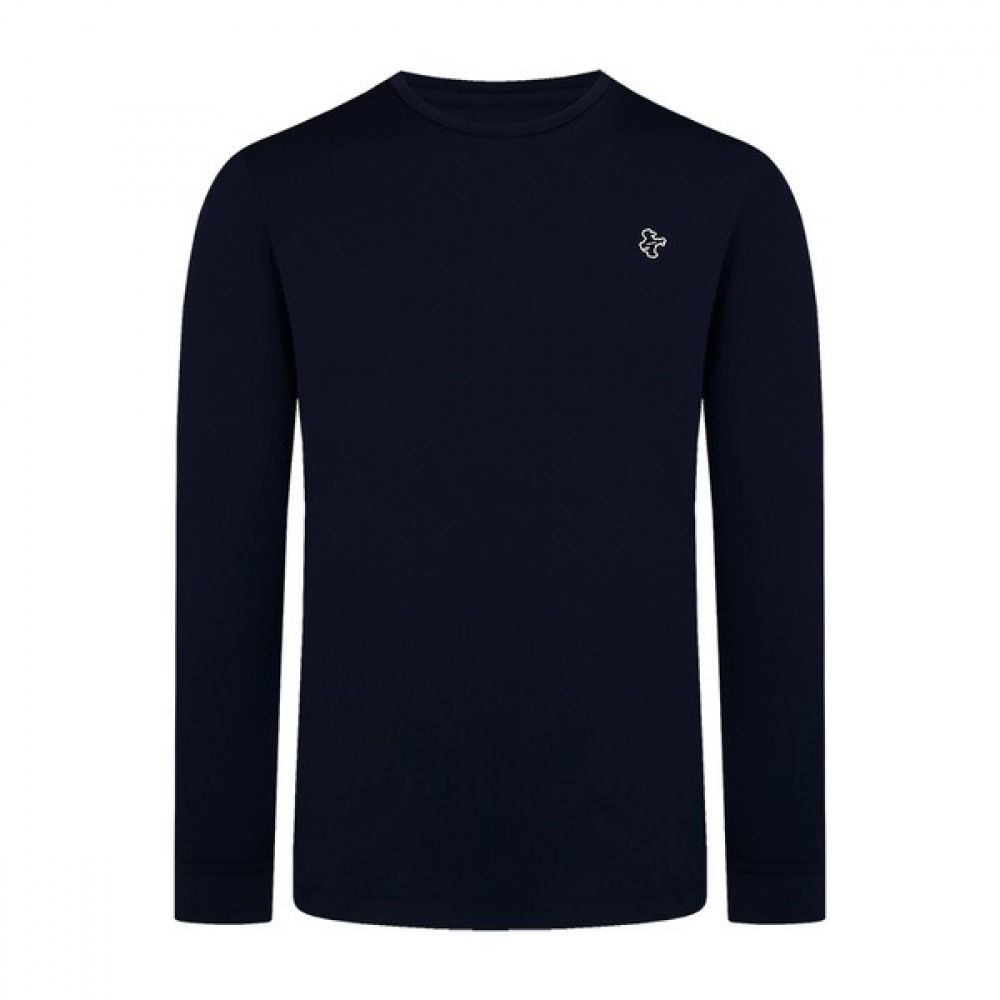 [ルイカステル] メンズ1段ロゴプリントラウンドTシャツ（クール）