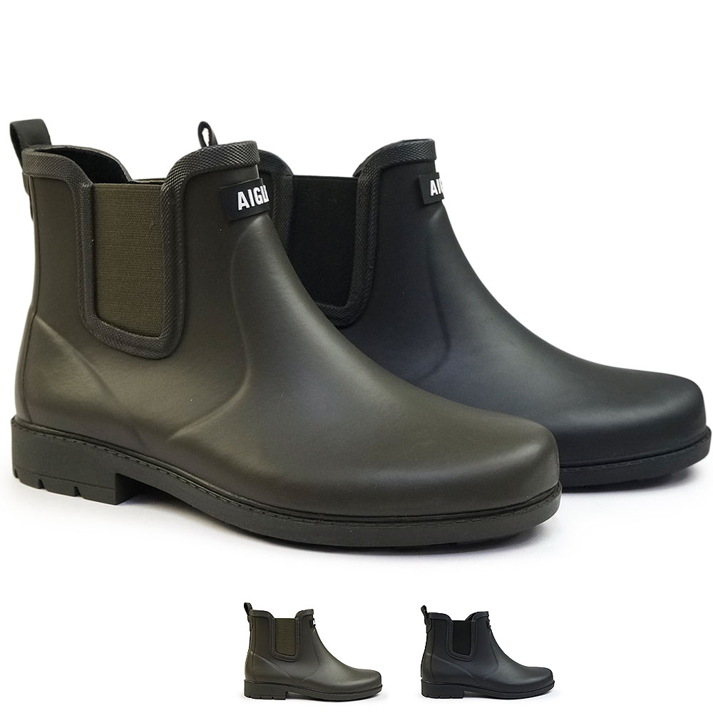 メンズ 長靴 カーヴィル2 ZZHNA60 防水 ショート ラバーブーツ