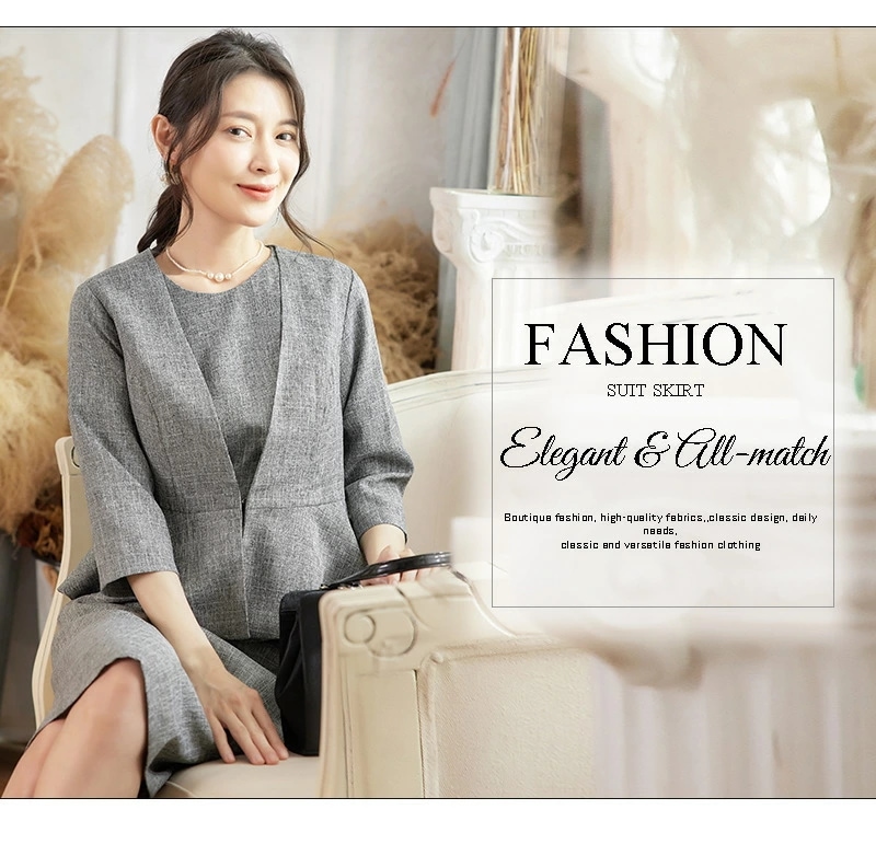 新作 カジュアル2点セット「上着+ミモレ丈スカート」 通勤 OL ビジネススーツ スカートスーツ エレガント 結婚式レディースドレス 宴会 フォーマル 制服 着痩せ 20代30代40代 発表会 二次会