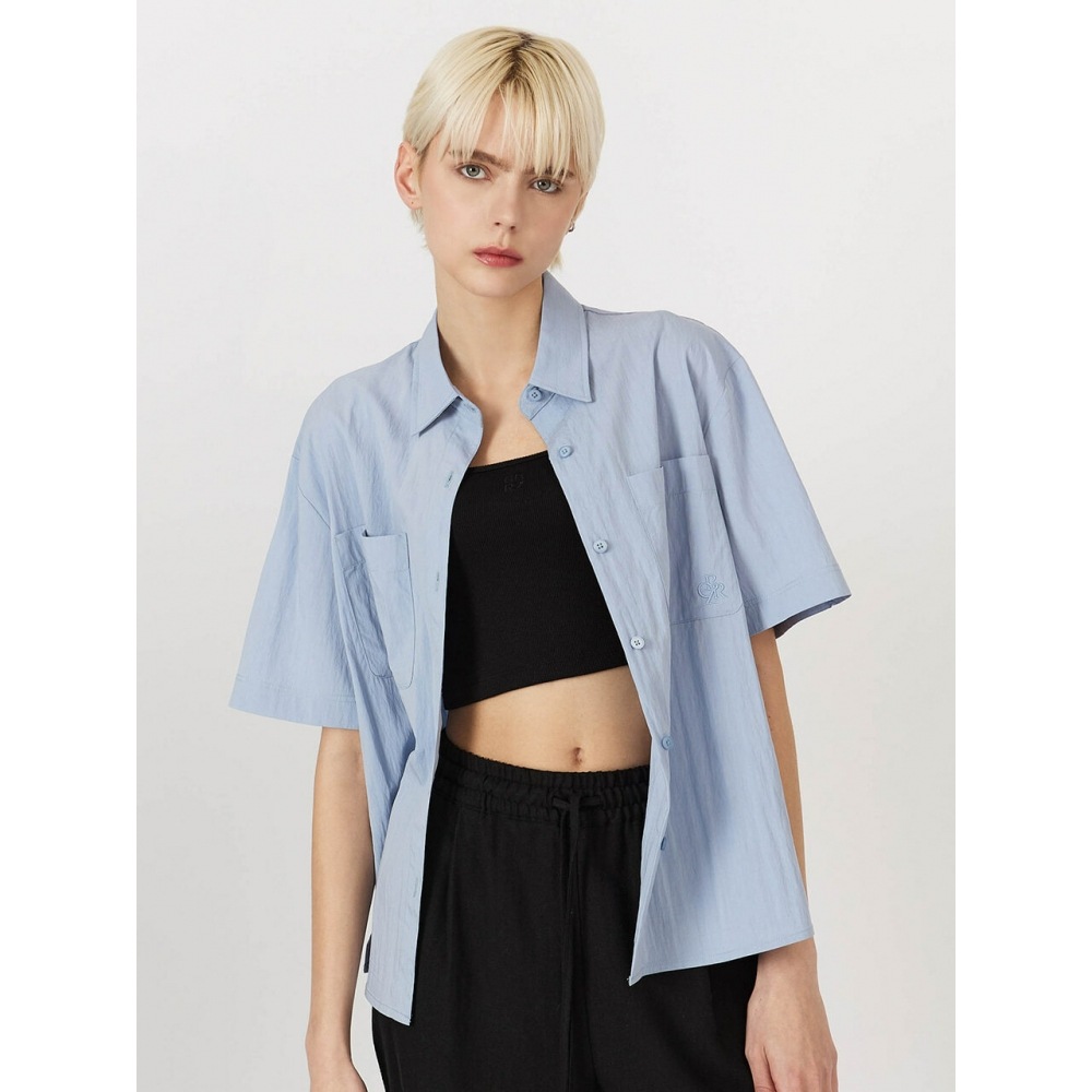 CITYBREEZEツーポケットサマー半袖シャツ LIGHT BLUE