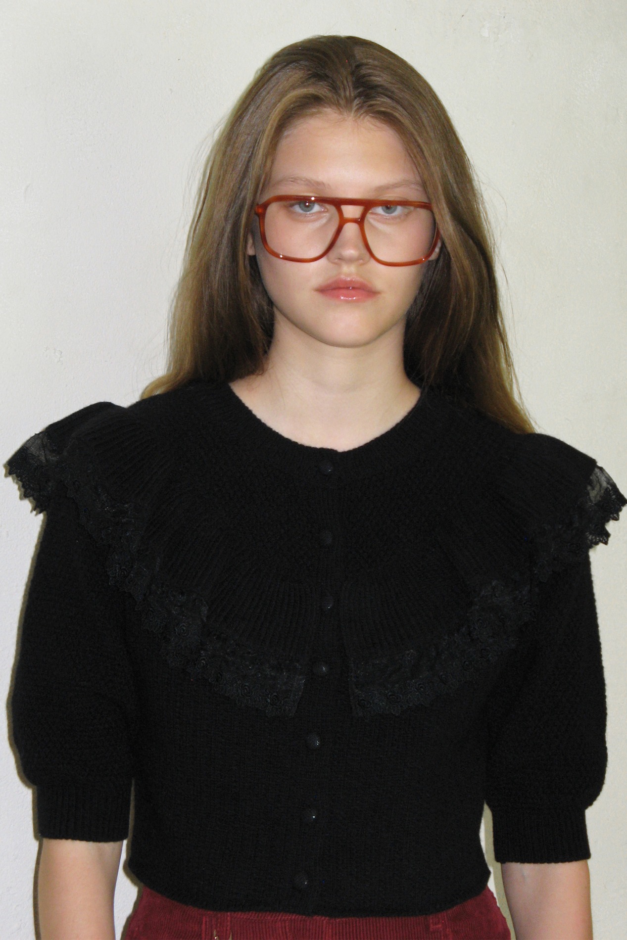 【SINOON】 RUFFLE PUFF CARDIGAN : 2COLOR