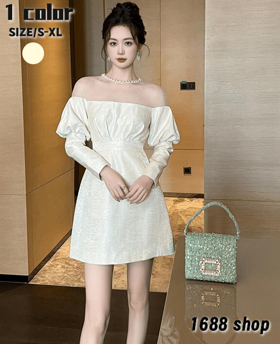 限定セール2025 タイトワンピース 姫系ワンピース　シンプル　ワンピース インポート ひざ丈 ミドル丈 エレガント　韓国ファッション シンプル Vネック パーティドレス 長袖　お嬢様 セクシー ミニ