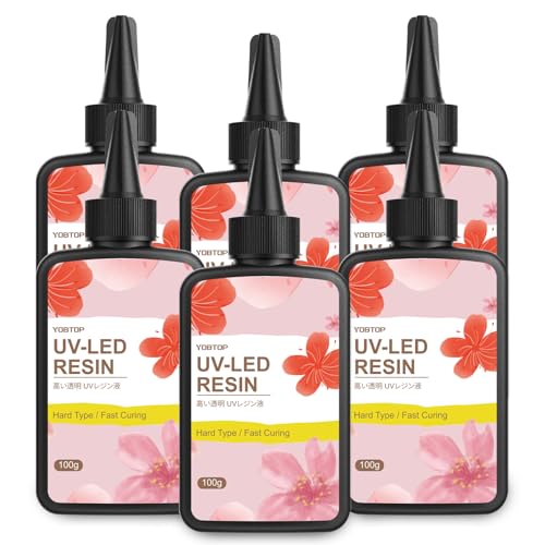 YOBTOP UVレジン液 600g レジン液 大容量 ハードタイプ成形 UV/LED対応 高い透明 黄変なにくい 急速硬化 低刺激性 初心者向け DIY手作り 低アレルギー性 ジュエリー デザイン 4,640円