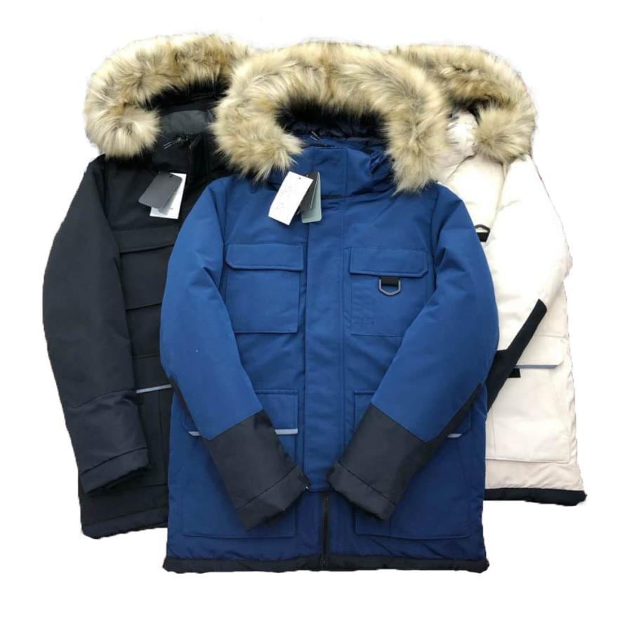 ダウンジャケット メンズ 白 防寒着 メンズ ダウン アウター メンズ コート メンズ アウター 冬 マウンテンダウンジャケット ロング