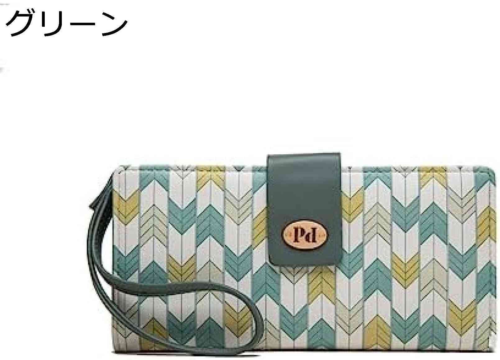 【20%OFFクーポン】コインケース レディース 長財布 三つ折り プリント L字ファスナー ボタン 財布 大容量 スマホ入れ可 カード入れ 小銭入れ 多機能 マチ付き 使いやすい バレンタイン おし