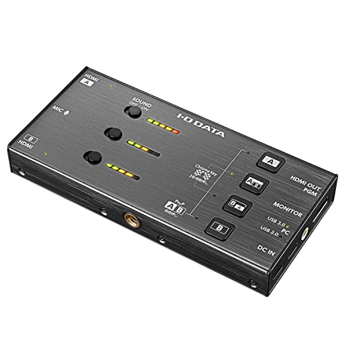 I-O DATA デュアルHDMIキャプチャー PC用 配信 HDMI映像切り替え クロマキー合成機
