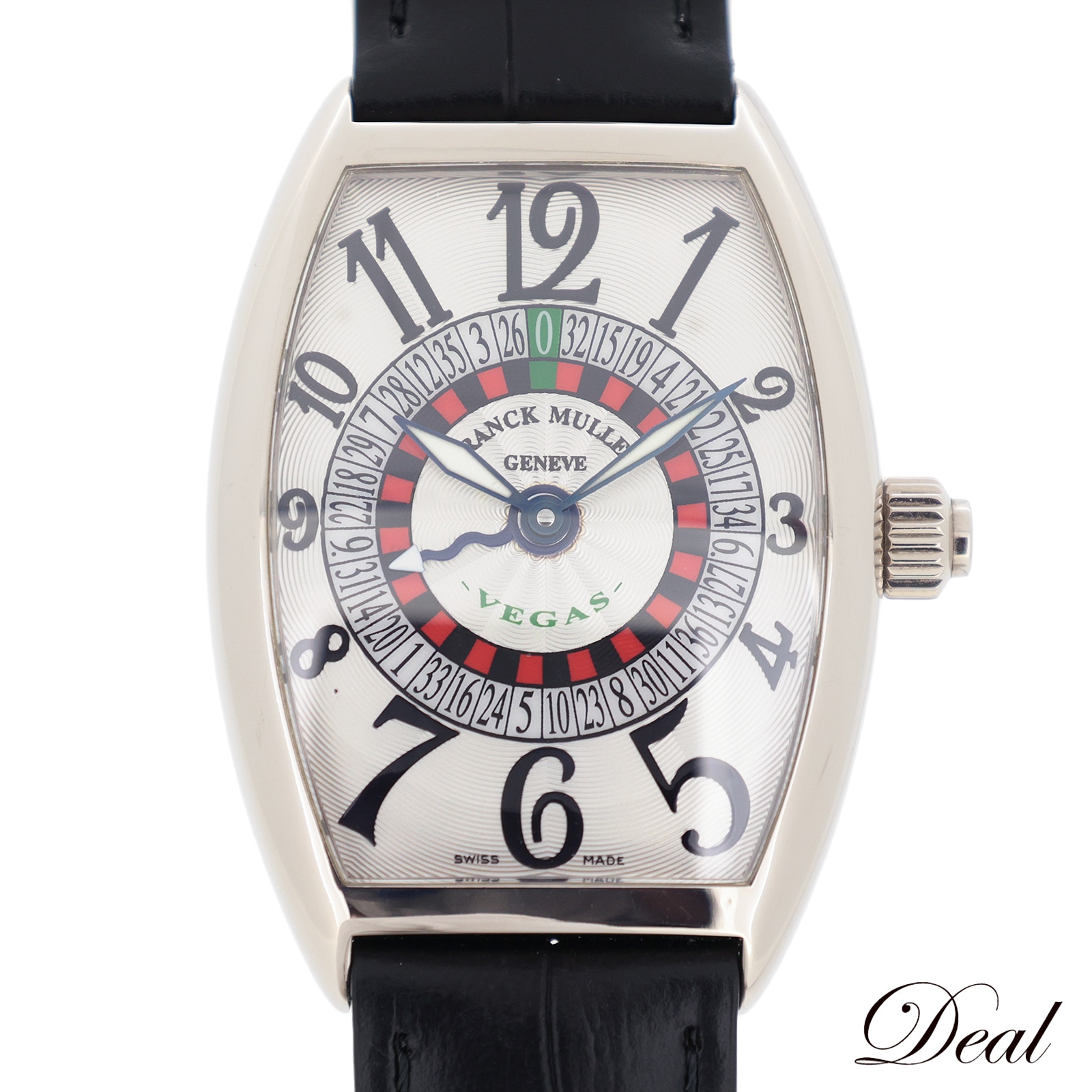 K18WG フランクミュラー トノーカーベックス ベガス 5850VEGAS ヴェガス メンズ 腕時計