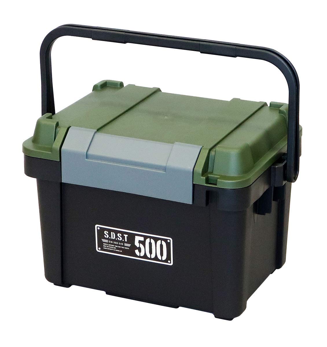 JEJアステージ 収納ボックス 日本製 耐荷重500kg キャンプ 工具箱 積み重ね [Xシリーズ シールドボックスシャット 500X] 防災 幅52×奥行36×高さ34.5cm