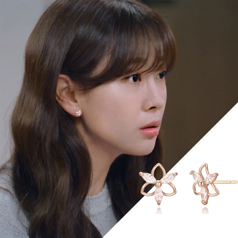 [コウォニ着用] 14k ライラックピアス/韓国ファッションスタイル/韓国ストリートファッション/SNSで人気/韓国の人気ブランド