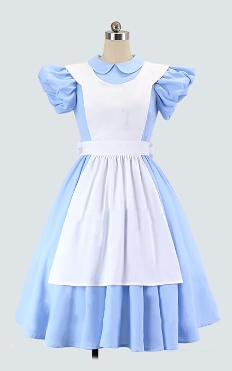 コスプレ衣装 髪飾り 靴下 ふしぎの国のアリスメイド服 コスプレ衣装