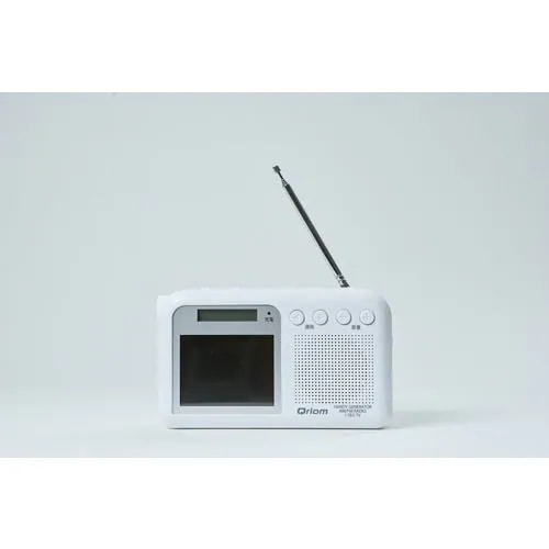 YAMAZEN YTM-RTV200 手回し充電テレビ/ラジオ White
