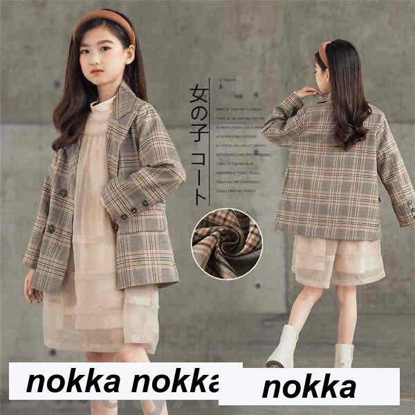 子供用 トレンチコート 女の子 キッズ 子供コート 秋冬服 ジャケット ミディアム丈 女の子 子ども