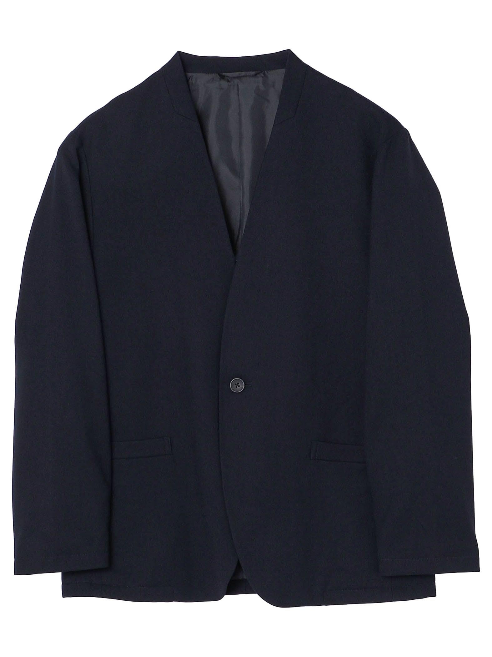 [シップス カラーズ] SHIPS Colors ジャケット 手洗い可能 TR ノーカラー ジャケット セットアップ可能 メンズ 217030022 ネイビー M