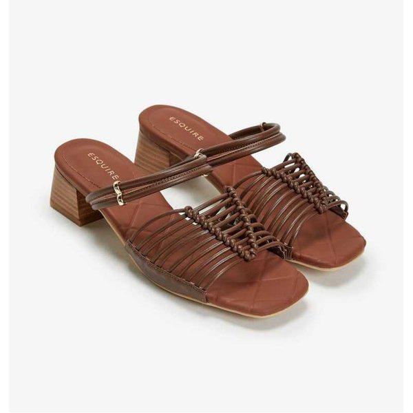 [] 女性ストラップサンダル 4CM(EQFMSD947BR) [P003814583]