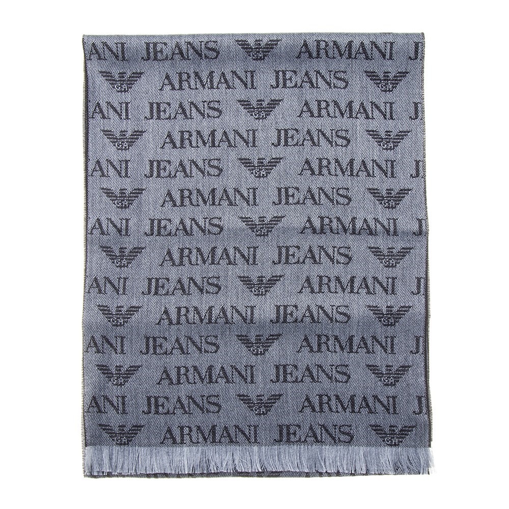 ARMANI JEANS マフラー 934504 CD786 00041 グレー ユニセックス