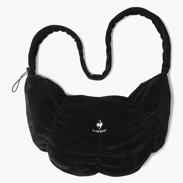 ウーマンズベルベットホーボークロスバック QP322WBG94-BLK0