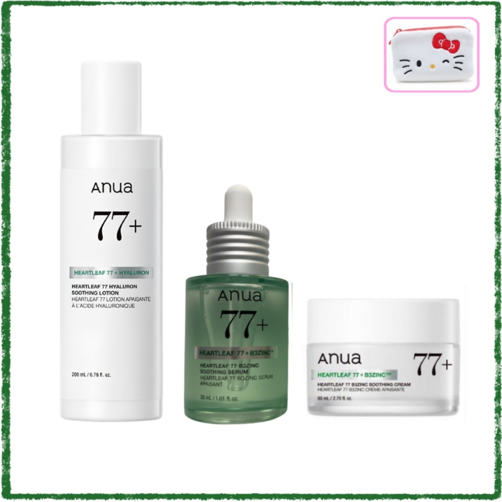 【NEW/リニューアル】ドクダミ セット (ローション 200ml + セラム 30ml + クリーム 80ml) / 保湿 鎮静 敏感肌スキンケア 韓国コスメ