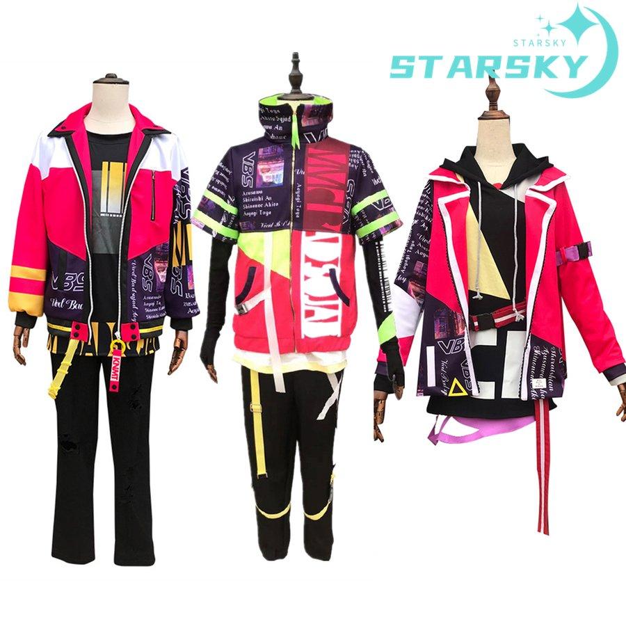 プロジェクトセカイ カラフルステージ！ 東雲彰人 白石杏 青柳冬弥　風　コスプレ衣装　コスチューム　服　ウィッグ 　ハロウィン