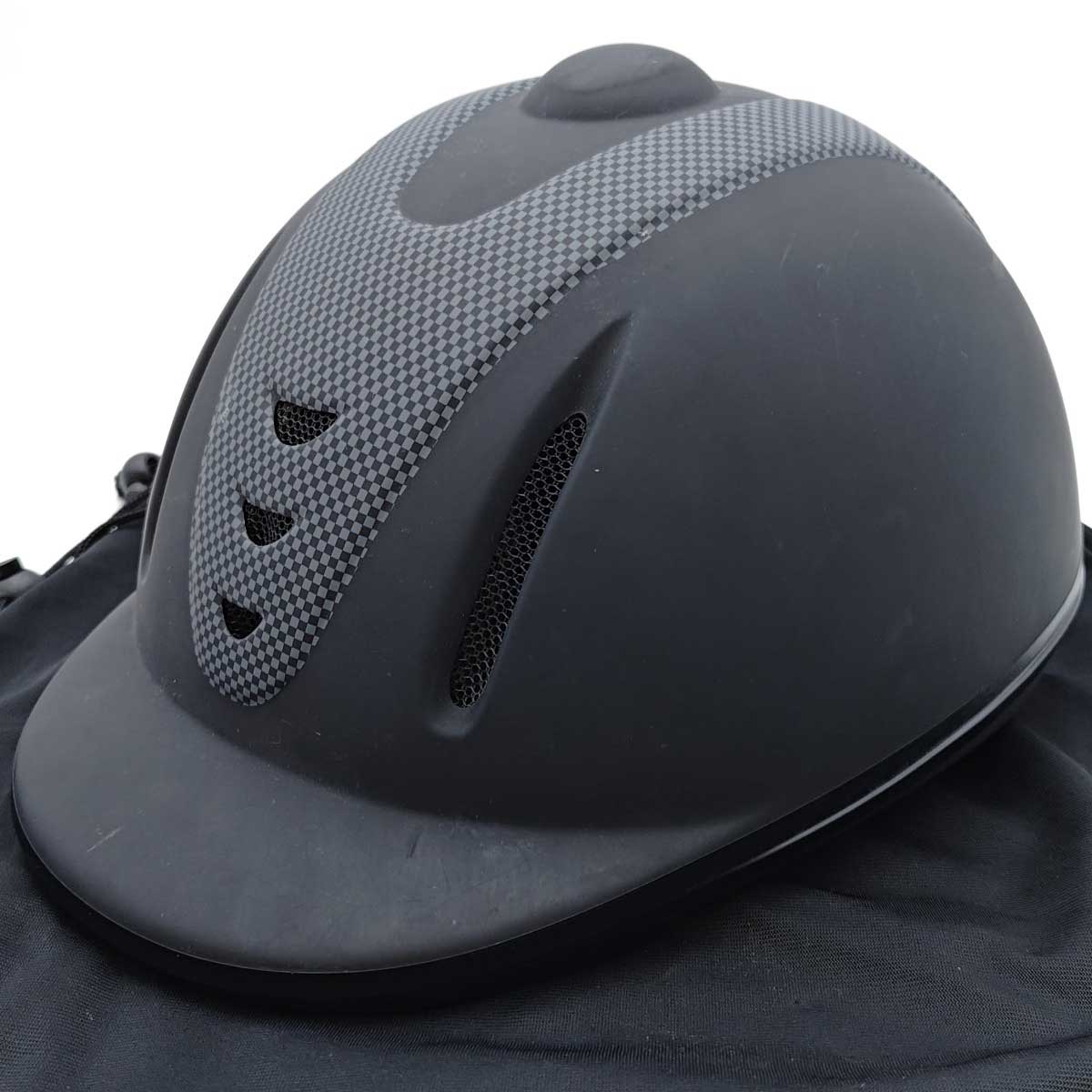 【中古】Klaus クラウス 乗馬用ヘルメット S ブラック 乗馬 馬術